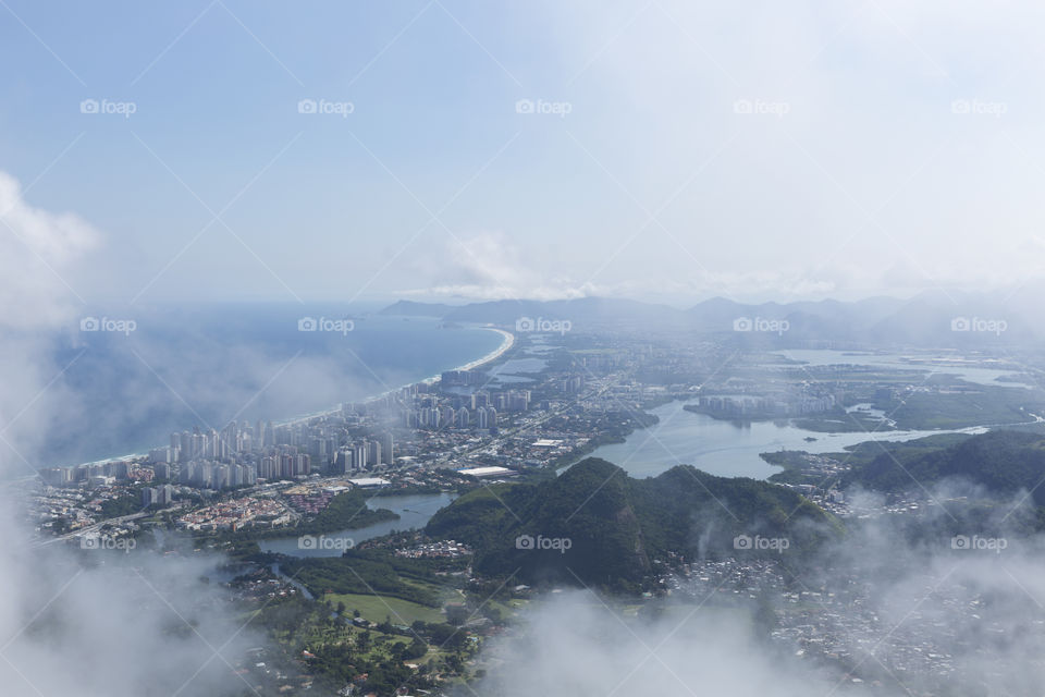 Barra da Tijuca Beach in Rio de Janeiro Brazil.