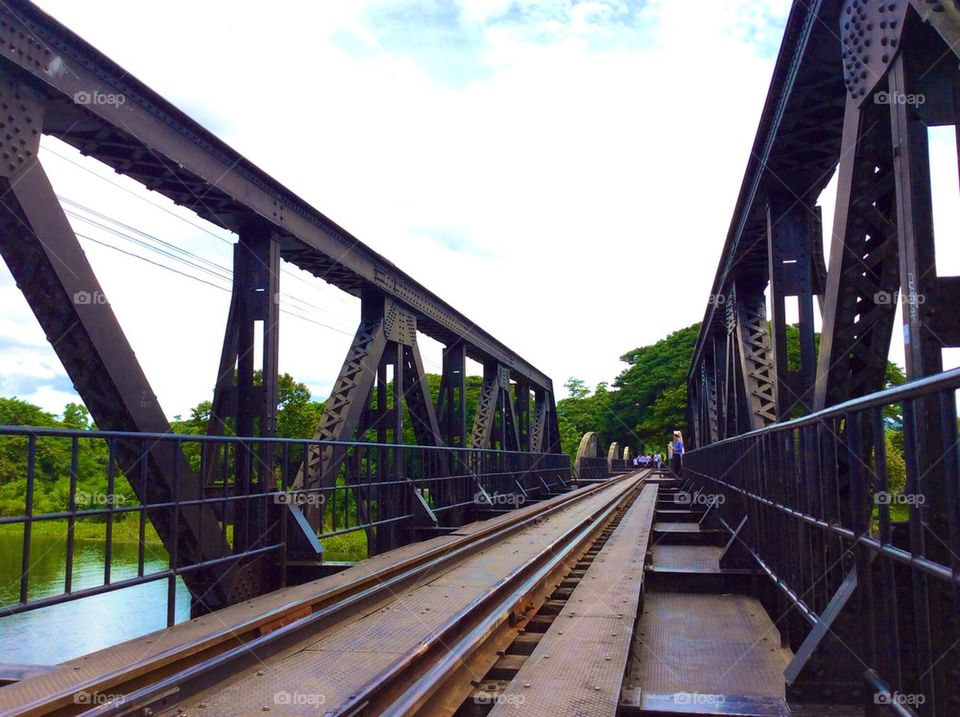  River Kwai bridge and the Death Railway in thailand.