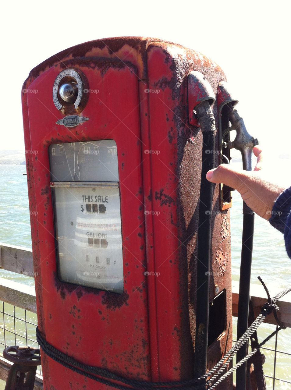 old rust marin gaspump by whoadoggie