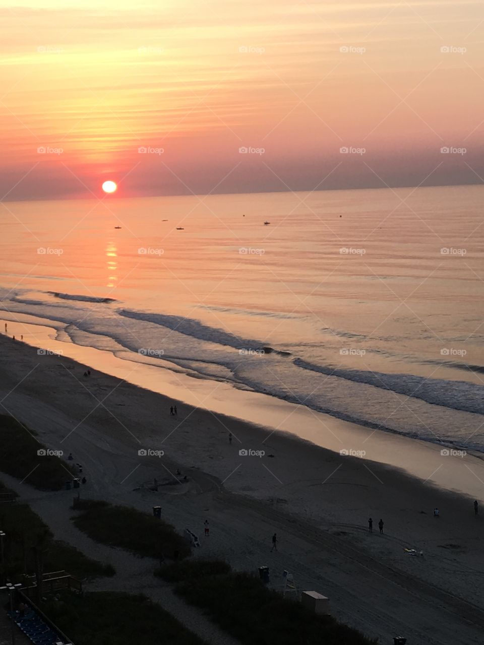 Sunrise Reflecting on the Water