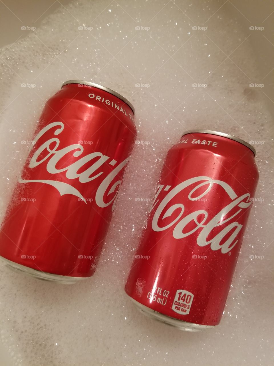 Coca-Cola  fizzy drinks with bubbles