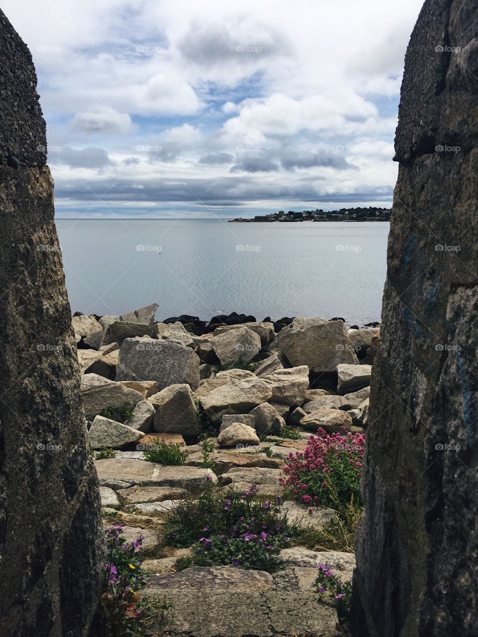 Ocean and the cliffs