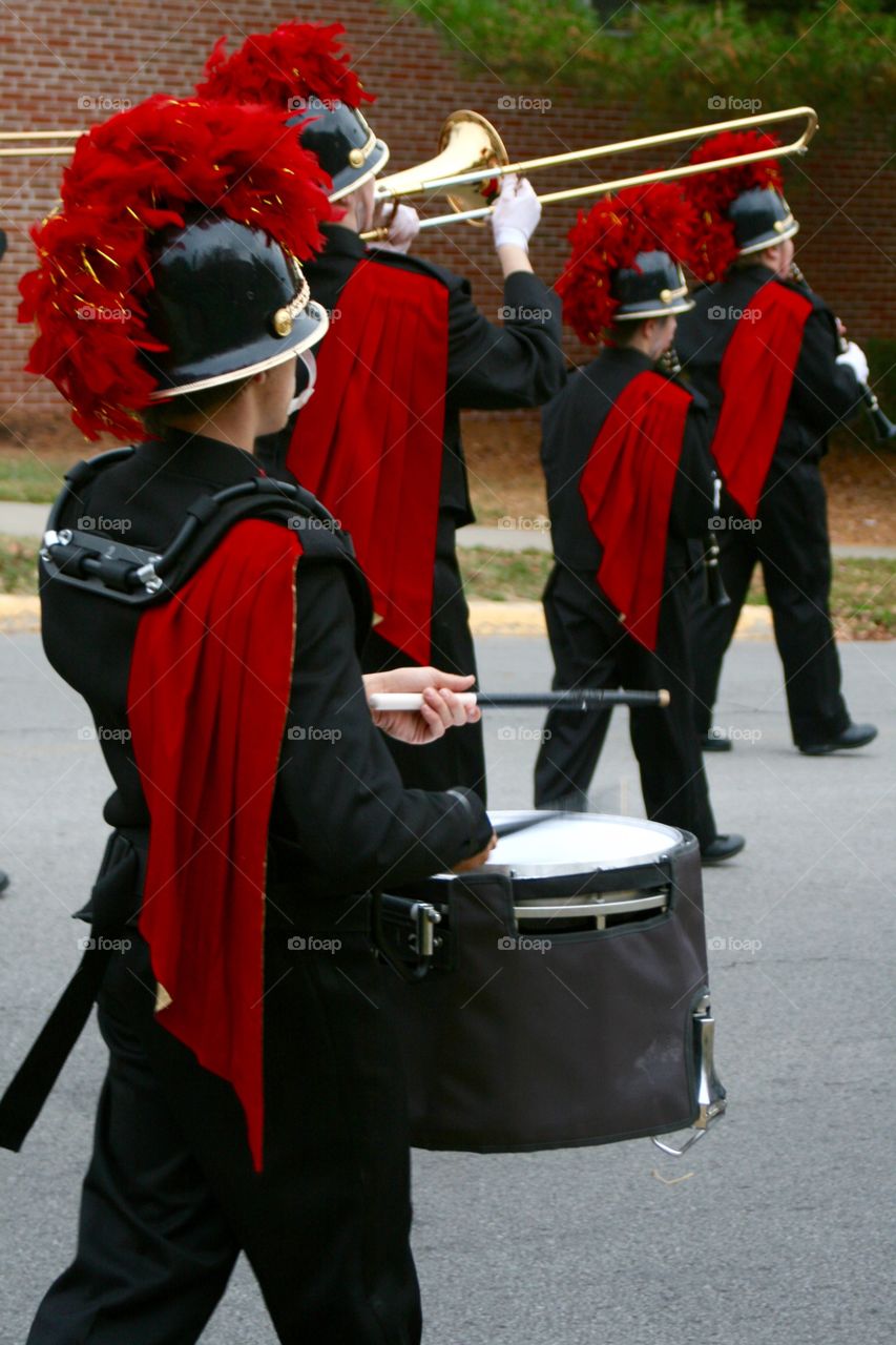 Drummer. Marching band