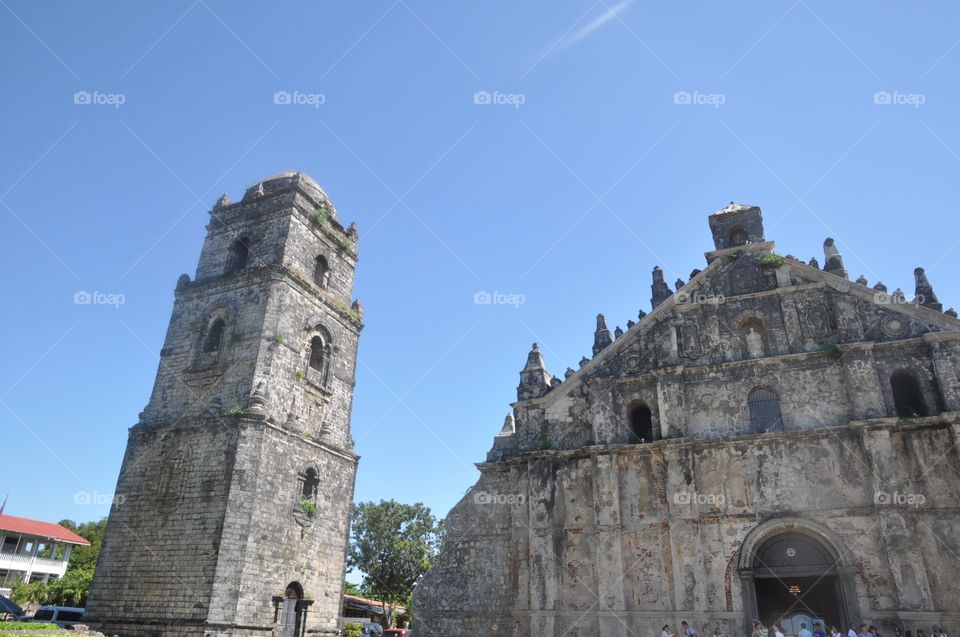 Beautiful Paoay Church in Ilocos, Philippines