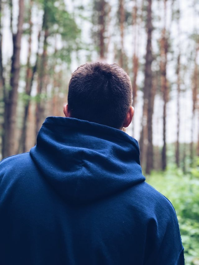 People from behind