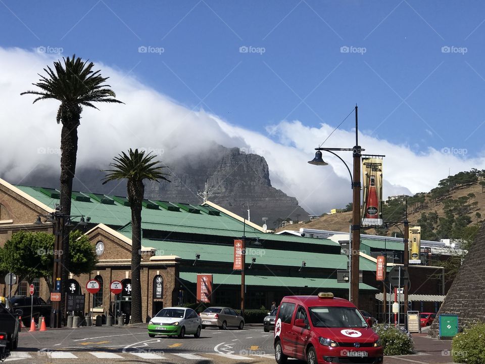 Table mountain from the Waterfront in Capetown 