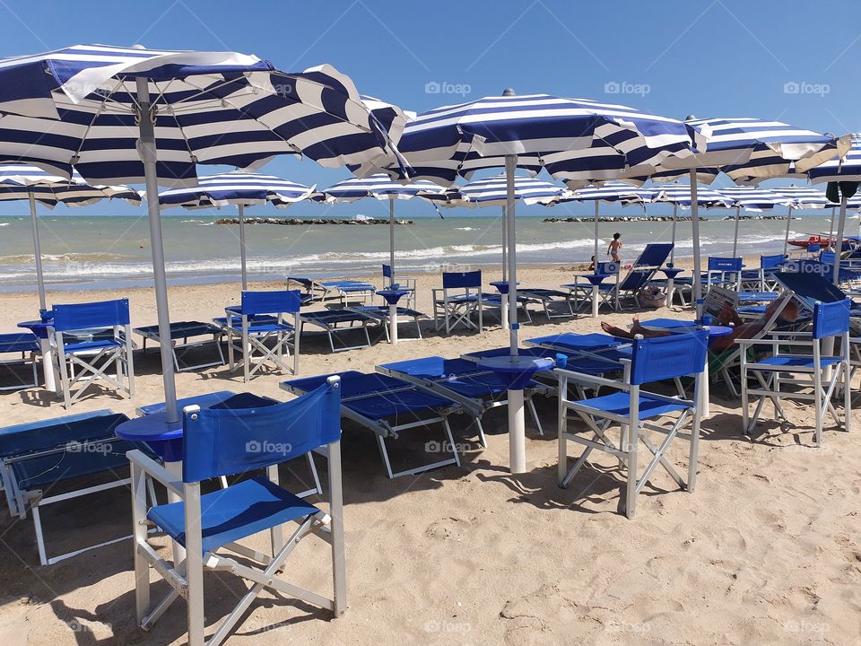 Beach on the Adriatic, Italy