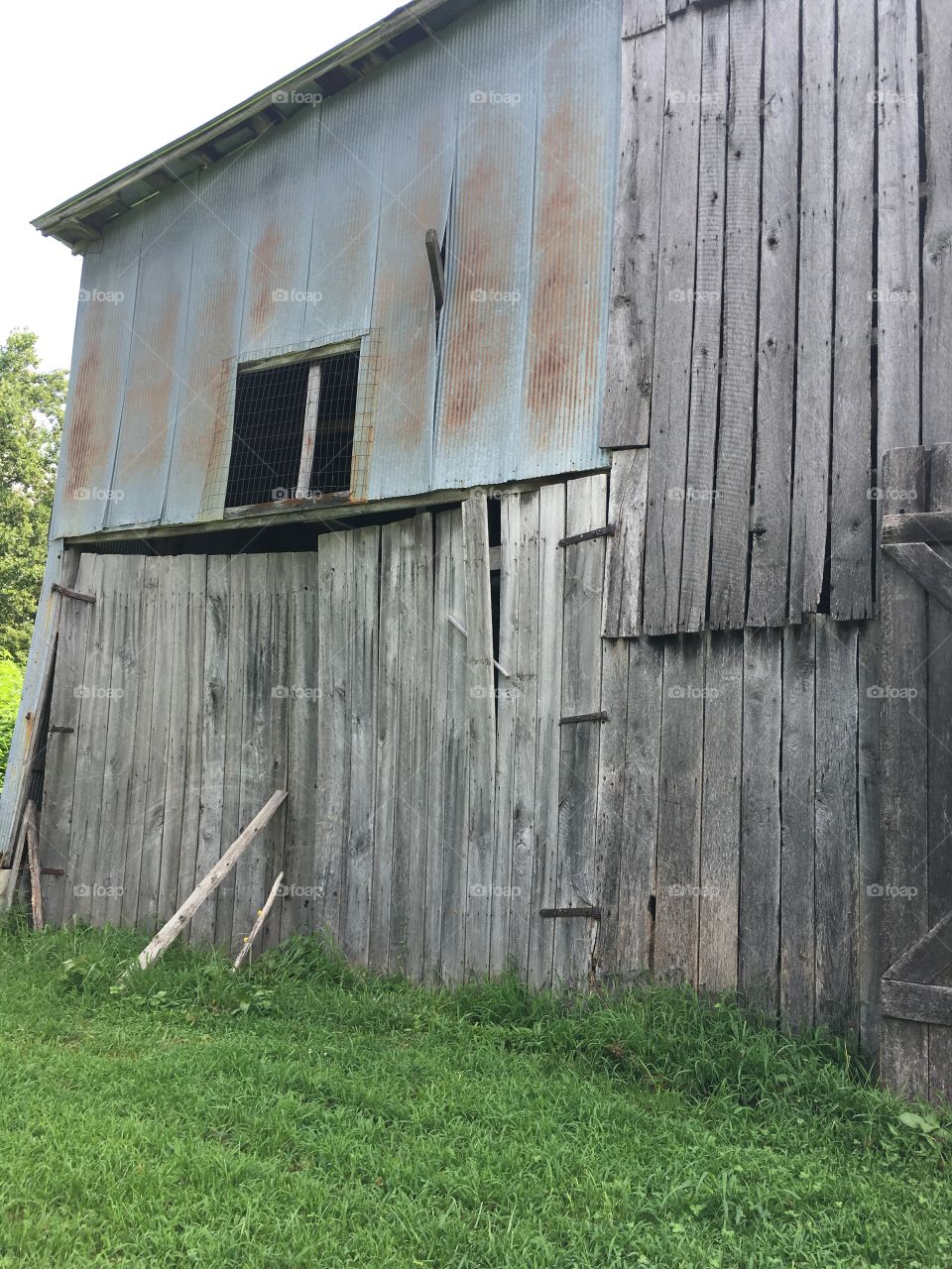 Tobacco barn old back door