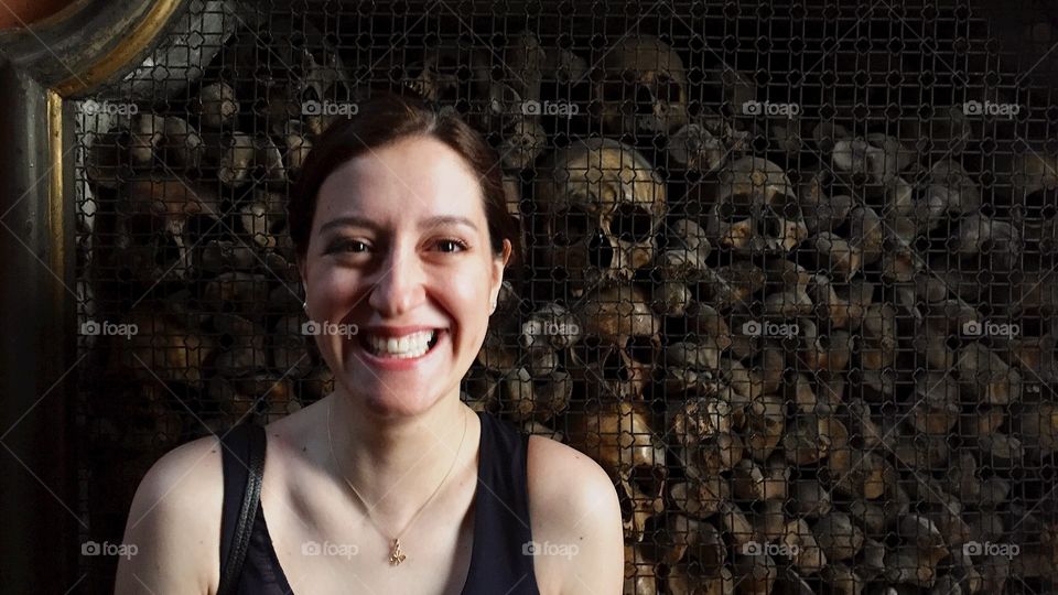 Close-up of a happy young woman