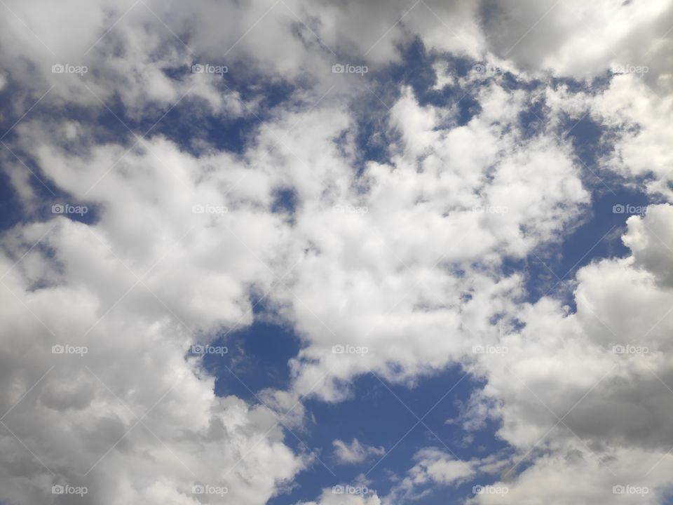 a image of white blue sky