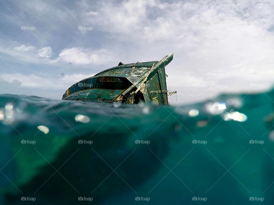 Shipwreck in Maldives