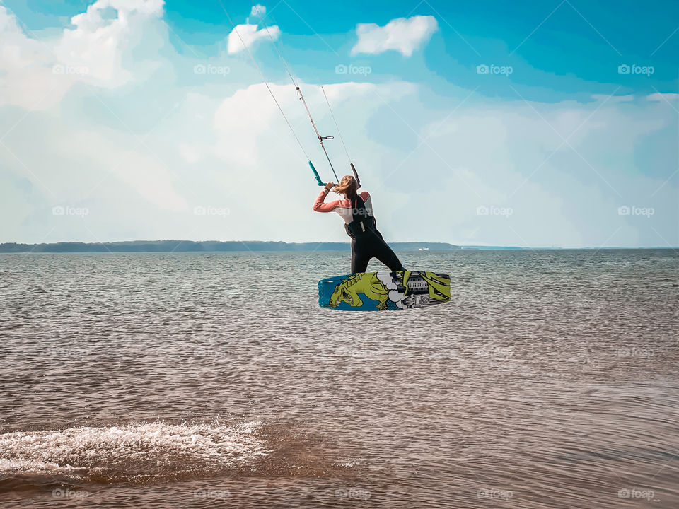 Kitesurfing