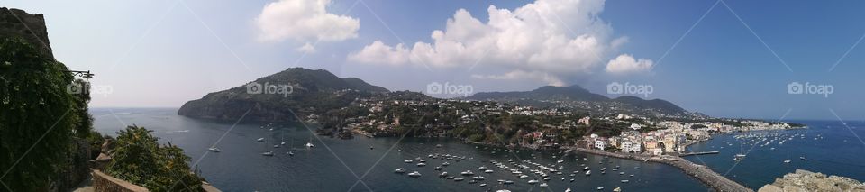 Panoramic picture of Ischia ponte