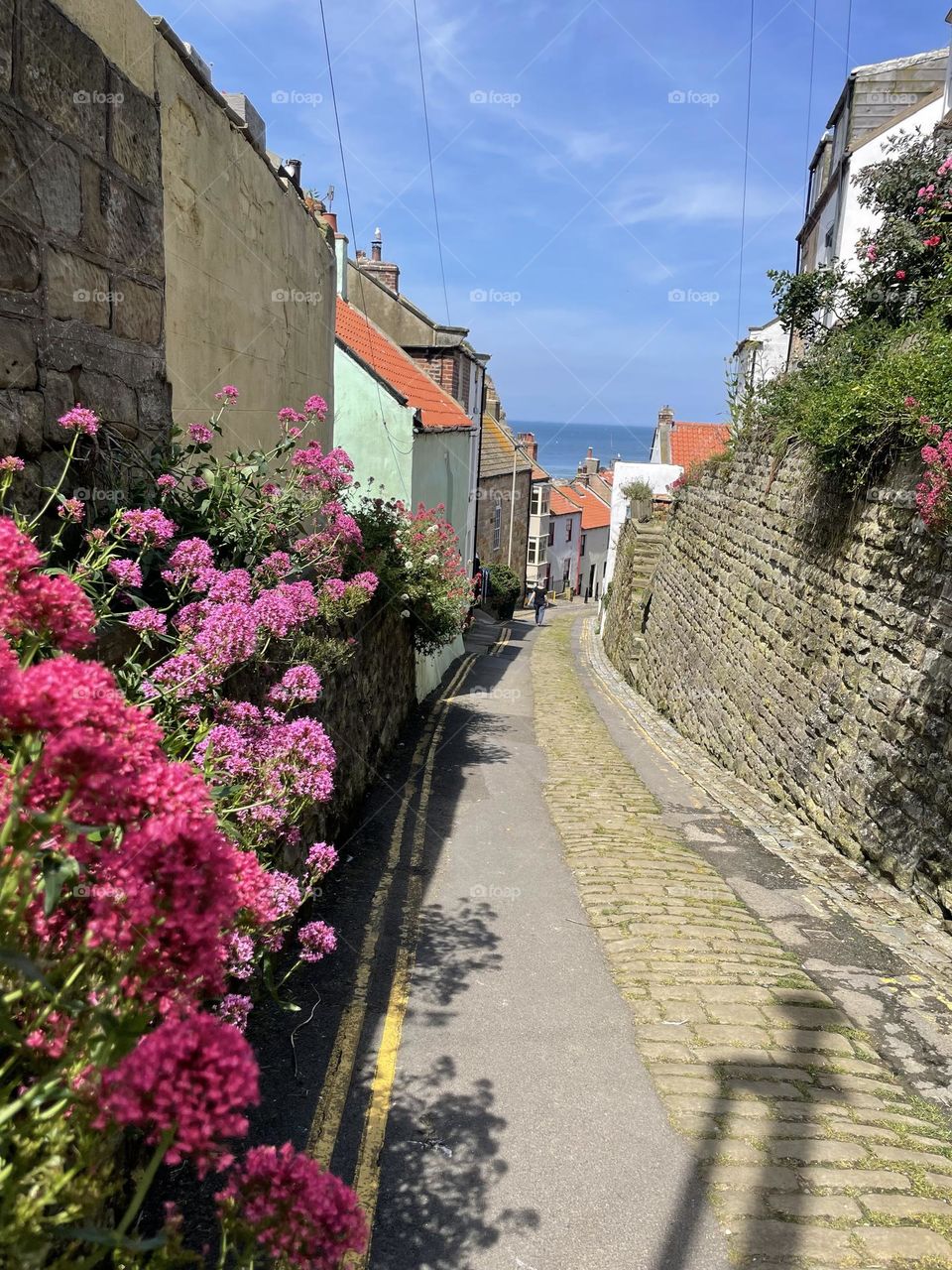 Entering Staithes from my coastal footpath 