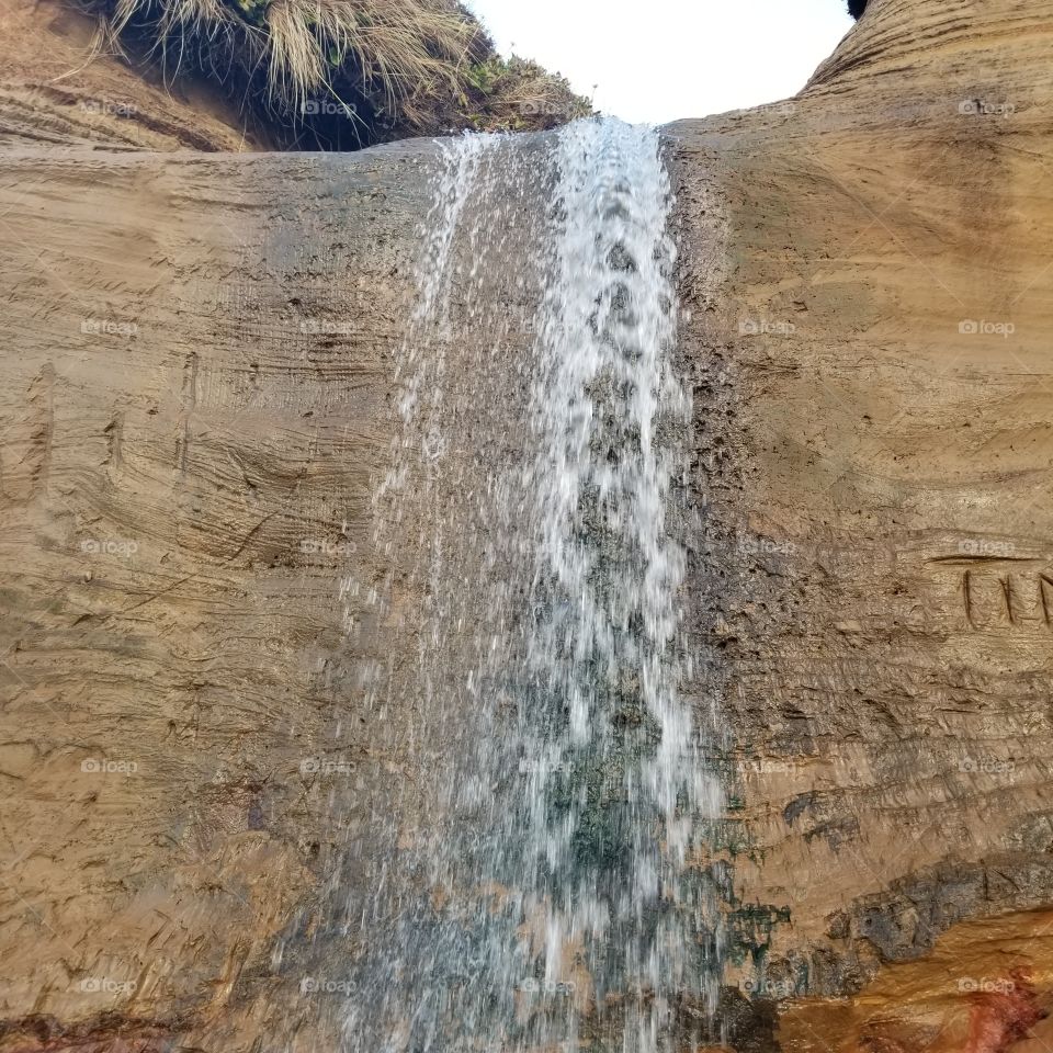 Waterfall at Lincoln City, Oregon