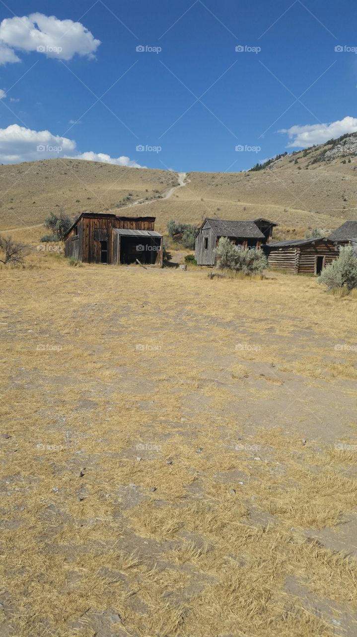 Ghost town in Montana