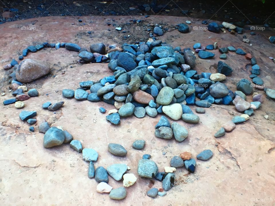 Heart shaped rocks- Sedona, Arizona
