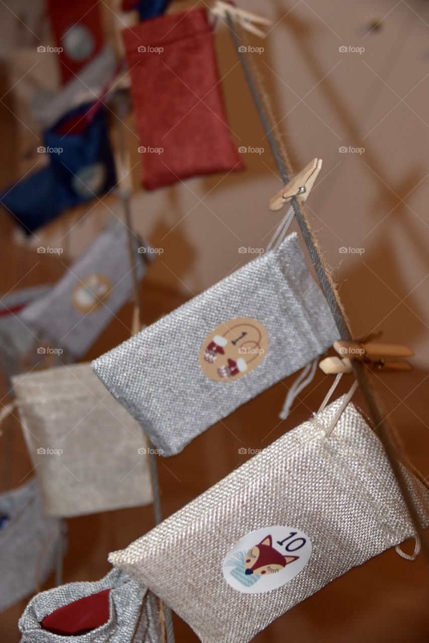 Adventskalender- advent calendar as start of the Christmas countdown 