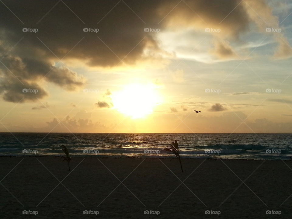 morning beach Cancun
