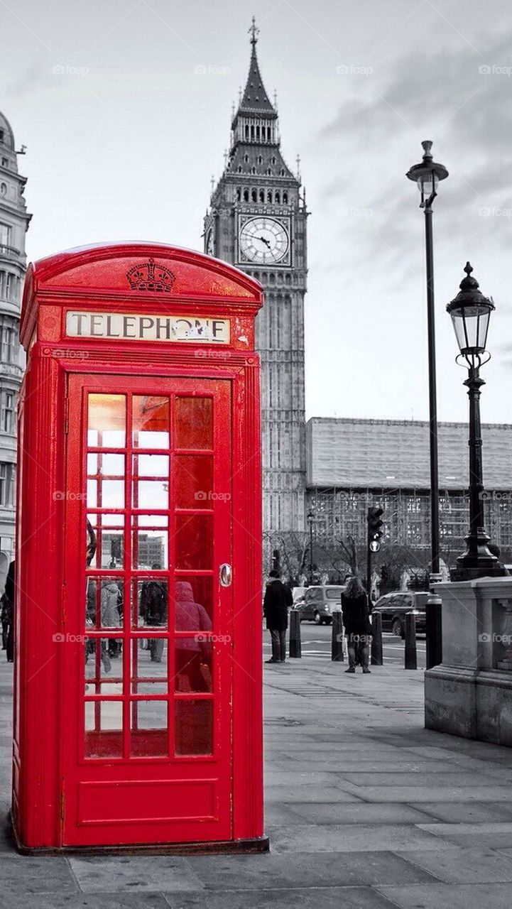 Red phone box