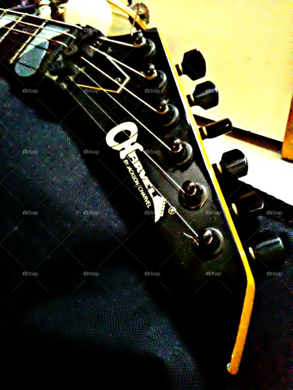 My 1987 Charvel Jackson Model 4 Black Cherry Guitar ; Japanese made .