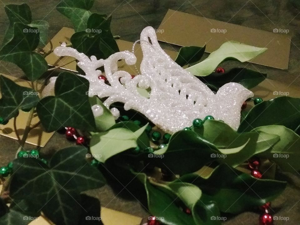 ornament in leaves