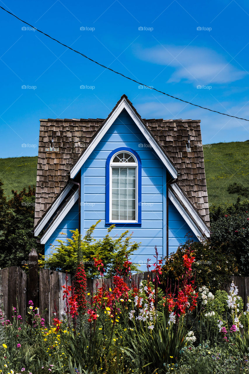 House near beautiful garden
