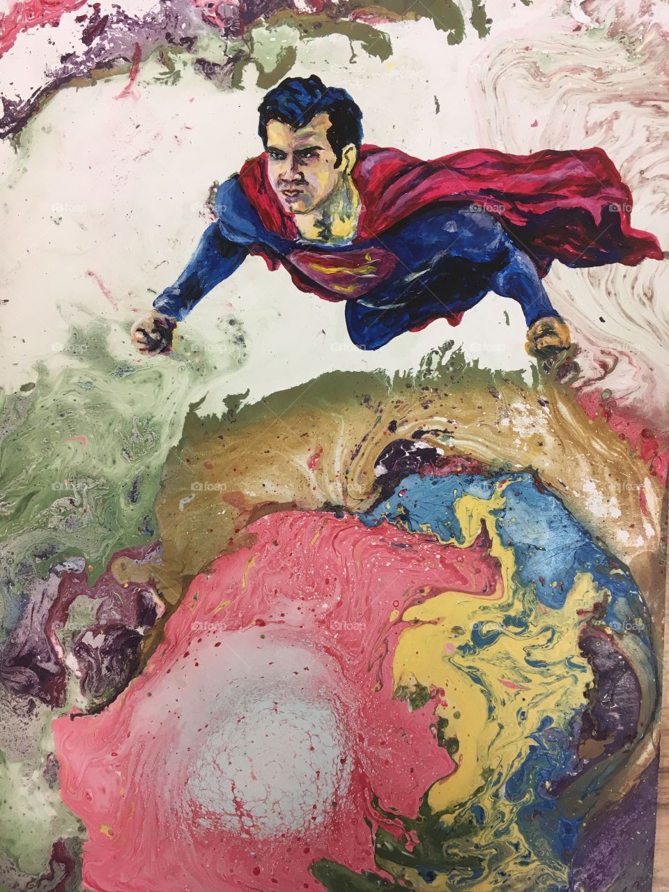 Superman painting 