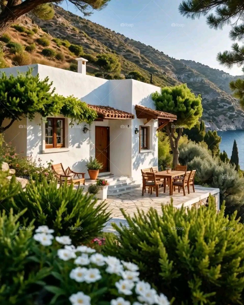 Glory be to God, the magnificent and picturesque view and the natural green trees are a view that is nothing more wonderful than it