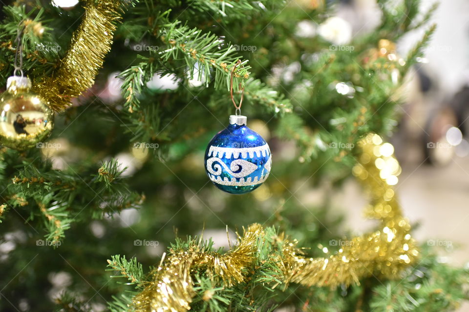 Ornament hanging on Christmas tree