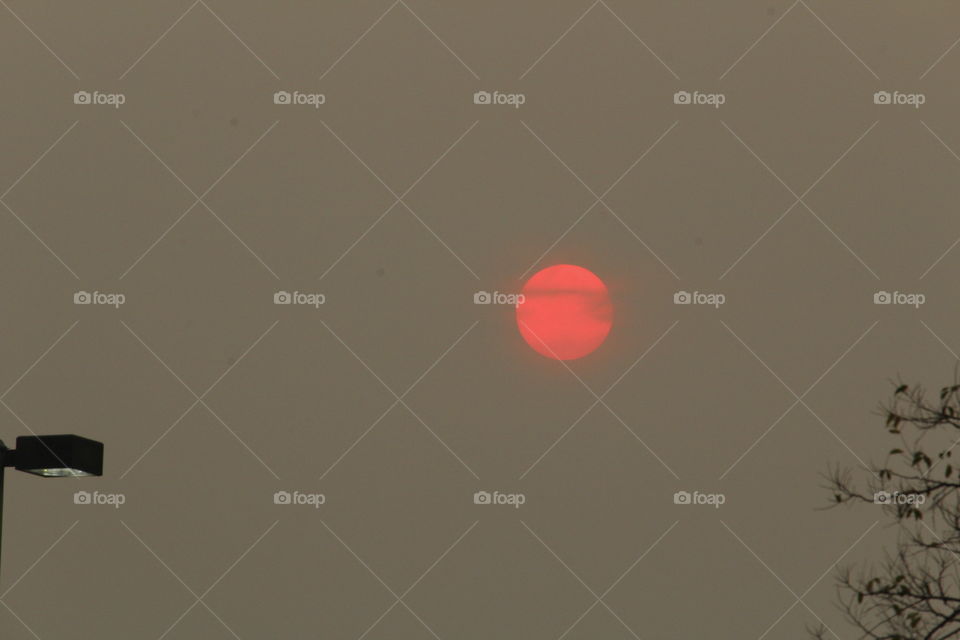 Red Sun clouds