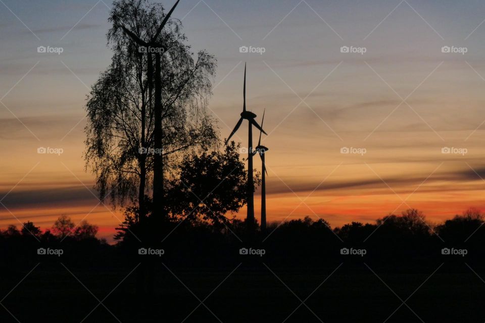 Afterglow and Windmills