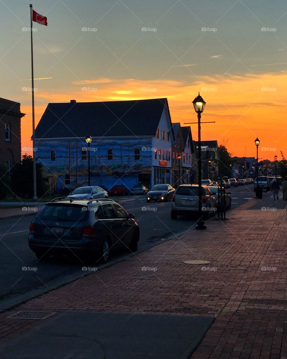 Sunset at Saint Andrews by the sea 