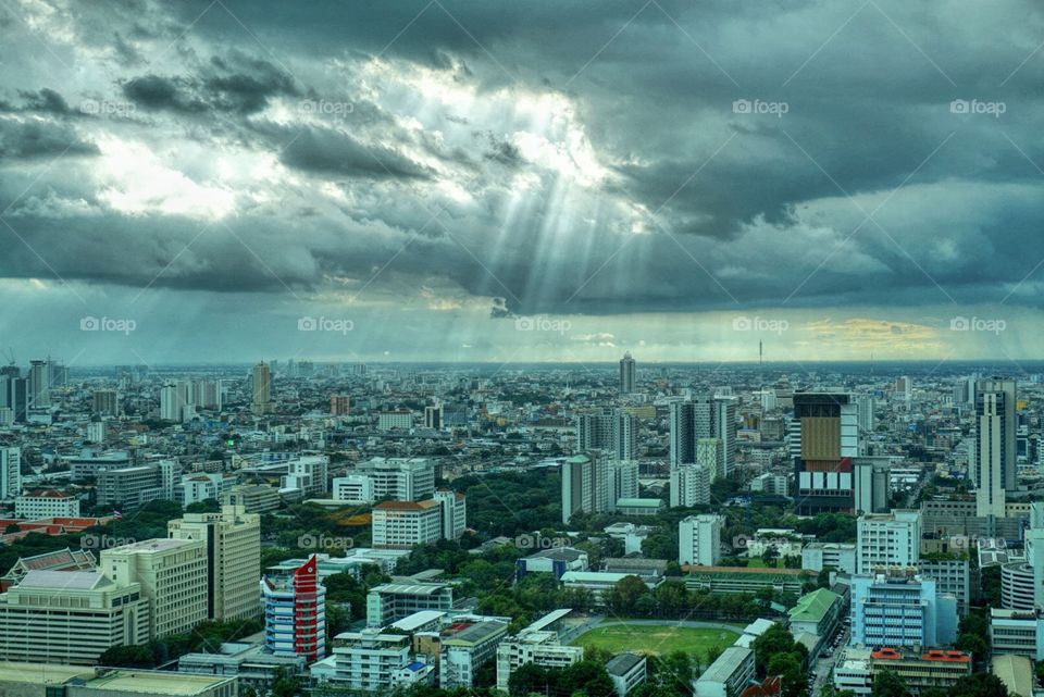 Sky light after rain