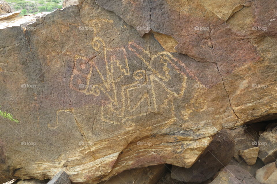 Petroglyphs in the Pony Hills area of Southwestern New Mexico