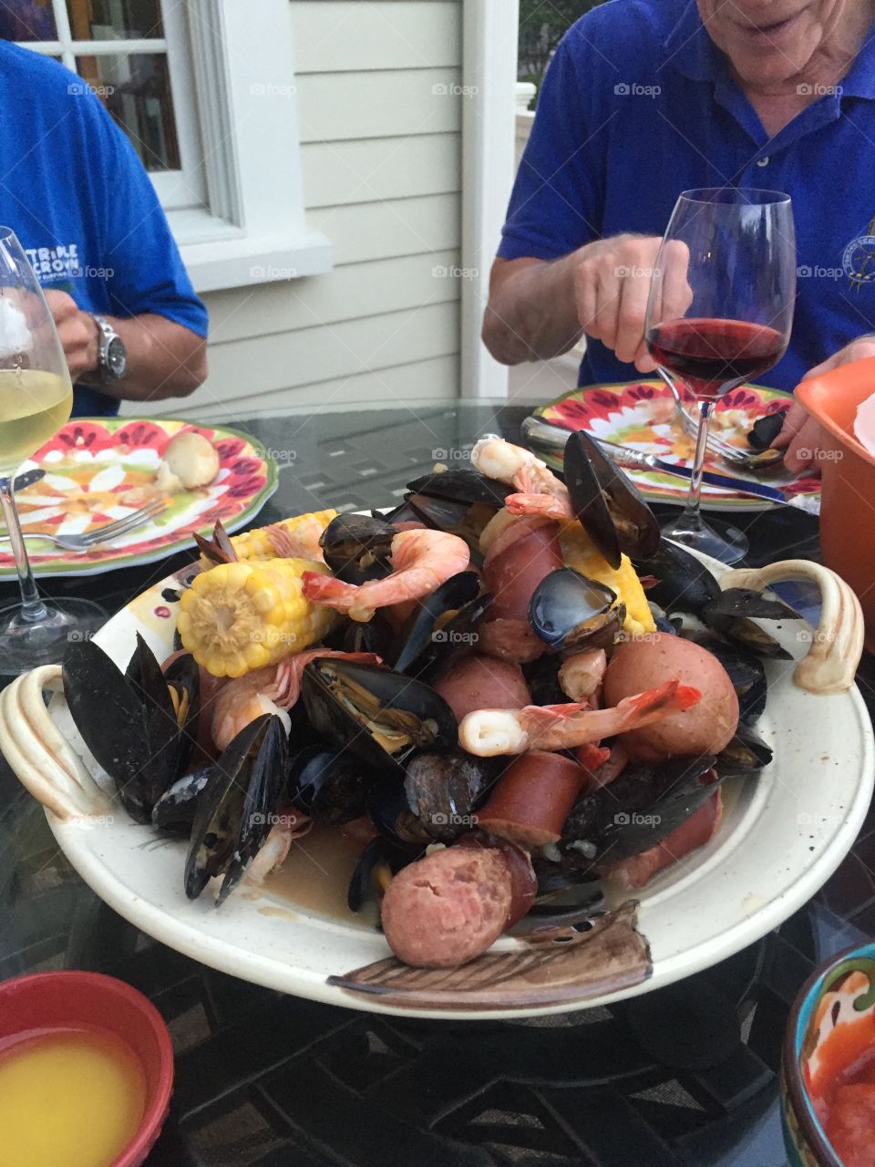 A little low country boil with mussels!