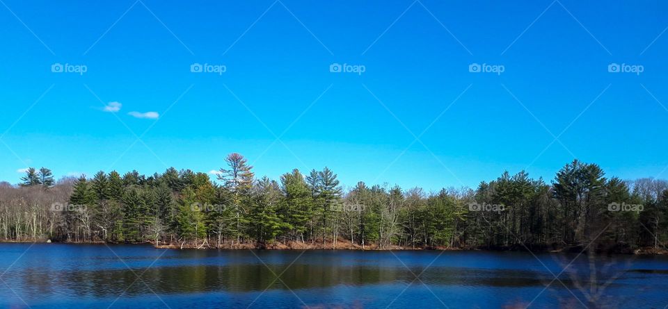 Lake outside Boston, Massachusetts