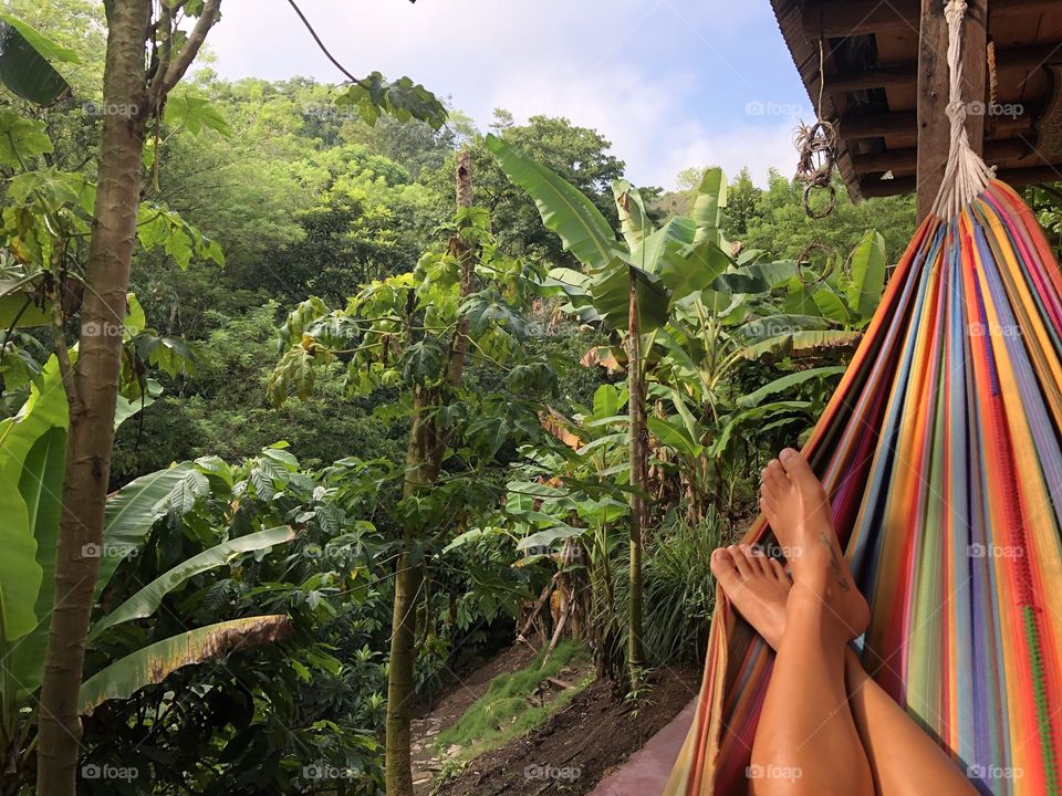 Stop. Hammock time! Best way to relax in the Guatemalan jungle is simply hanging out. 