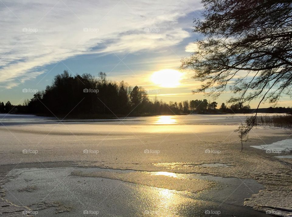 Frozen river
