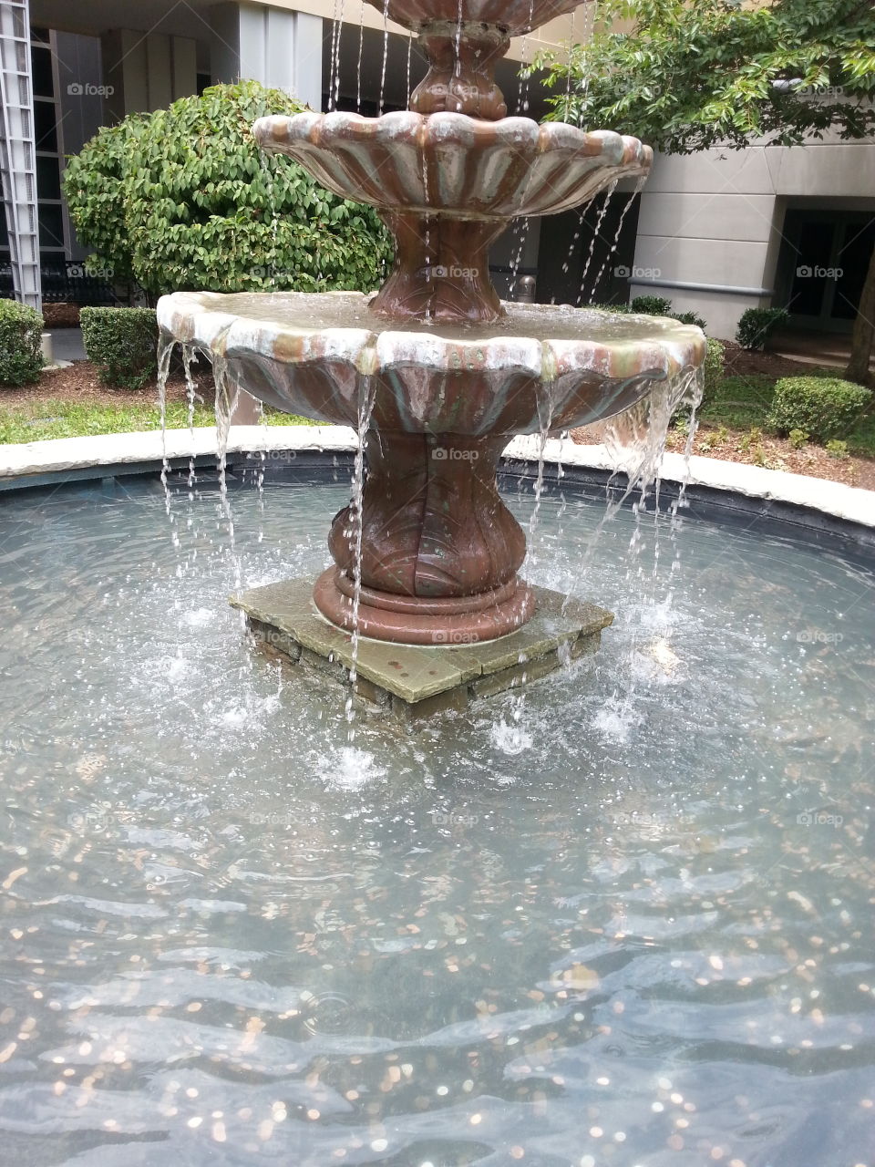 Fountain, Water, Wet, Dug Out Pool, No Person