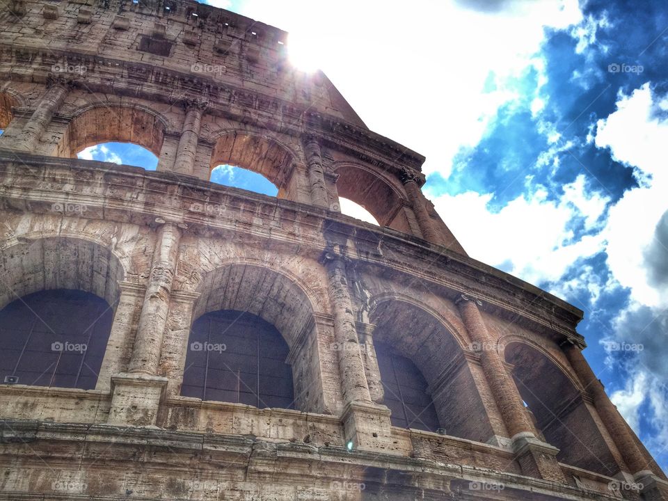 Coliseum . The coliseum in Rome