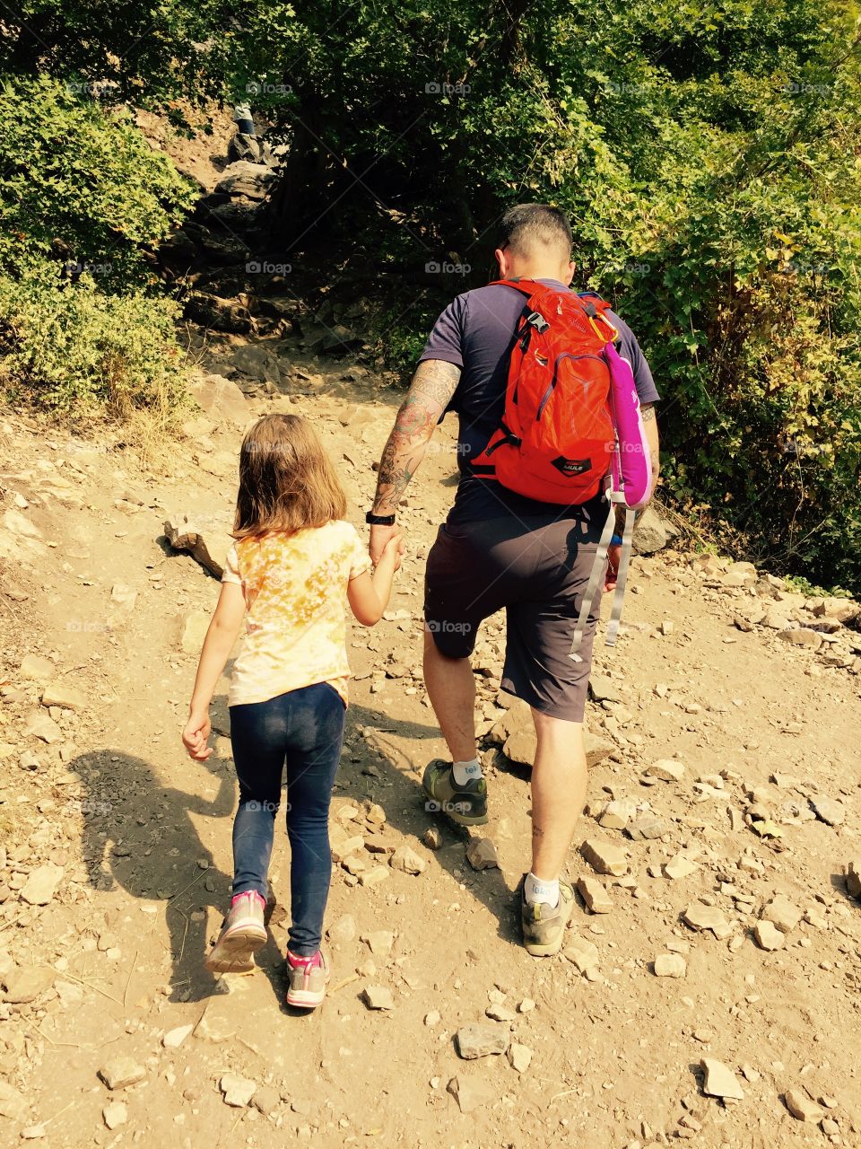 Daddy daughter hike 