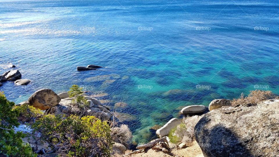 Clear waters of Lake Tahoe