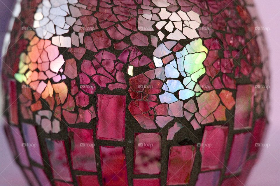 Creative Textures - cracked glass mosaic surface 