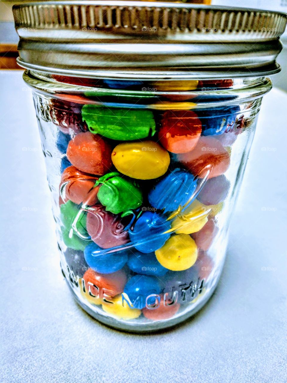 peanut m&m canning jars candy mix