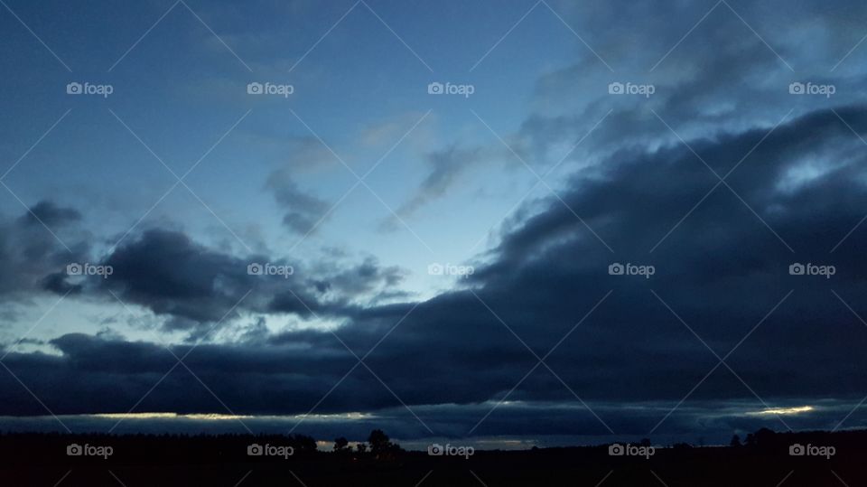menacing morning clouds
