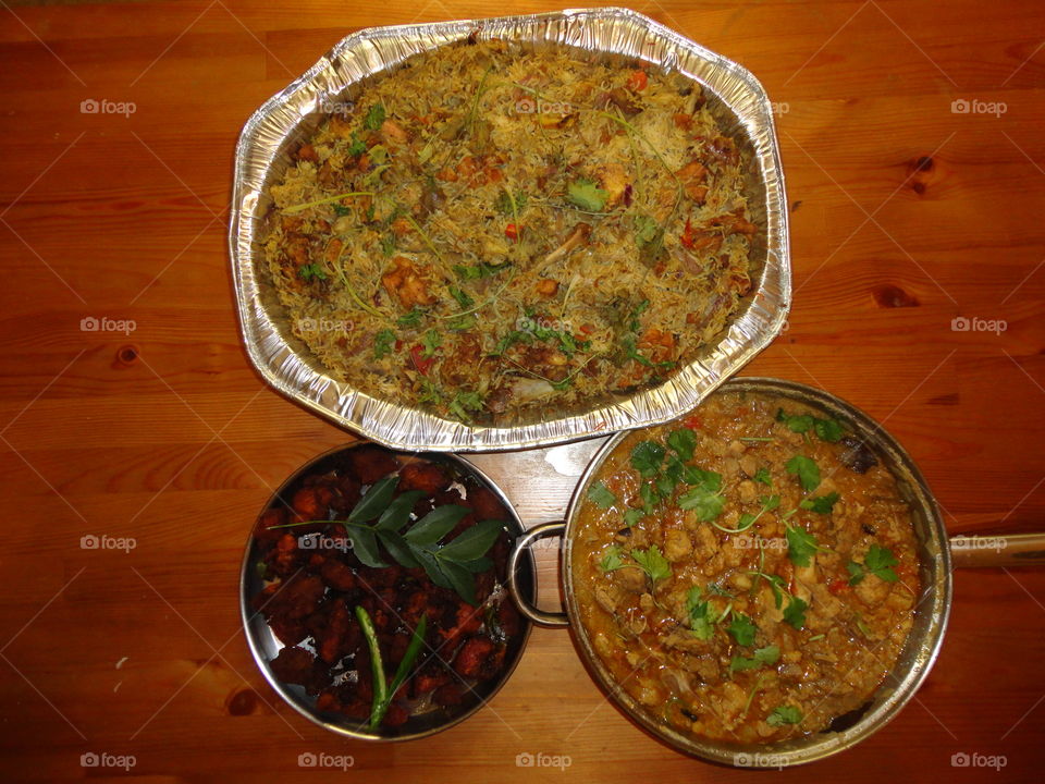 Indian Beautiful Biryani Dish