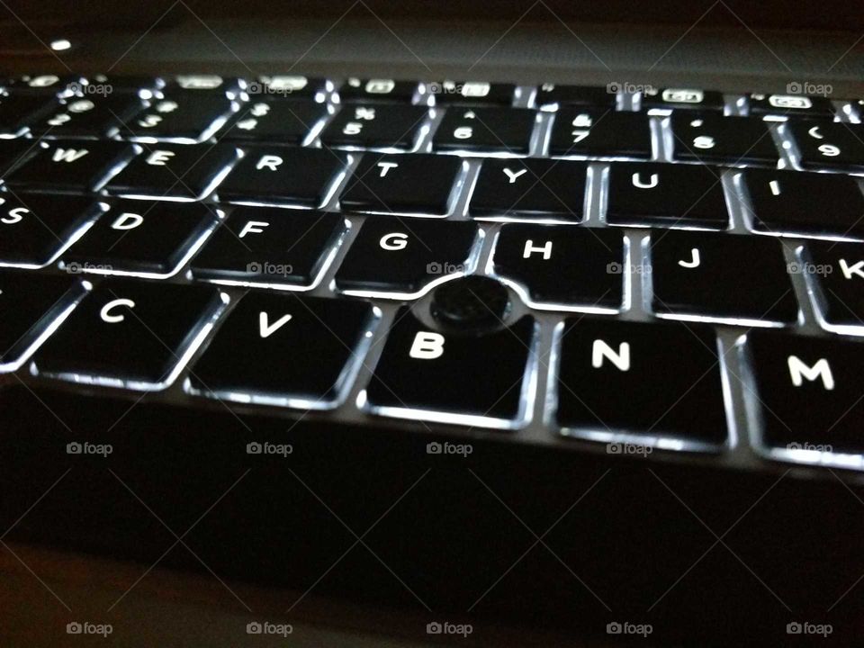 keyboard in the dark