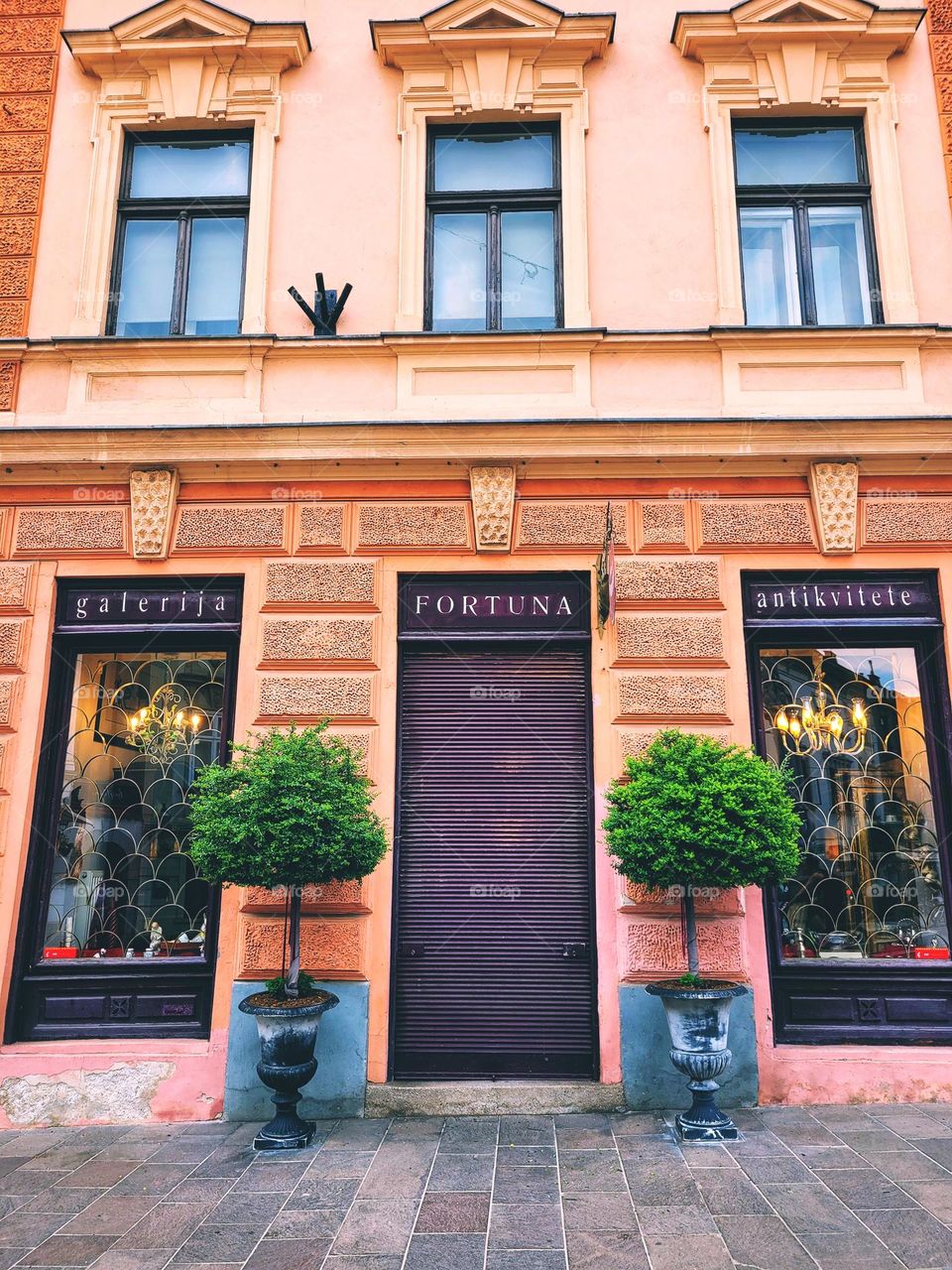 Ljubljana,  capital of Slovenia. Europe.  Summer vacation.  Ancient architecture. Big city life