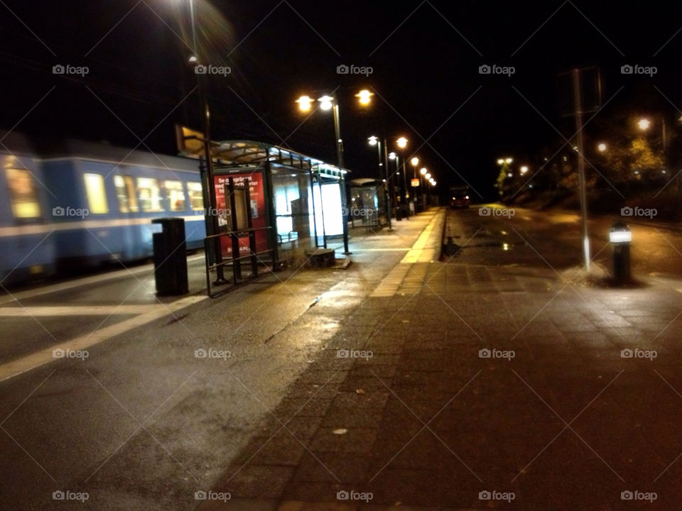 sweden train lights evening by carincharlotte